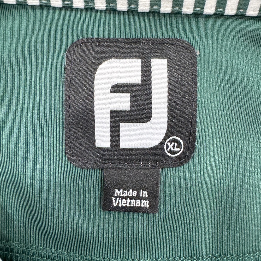 Footjoy Polo Shirt XL Golf Green Casual Mens InnerView - Picture 3 of 8